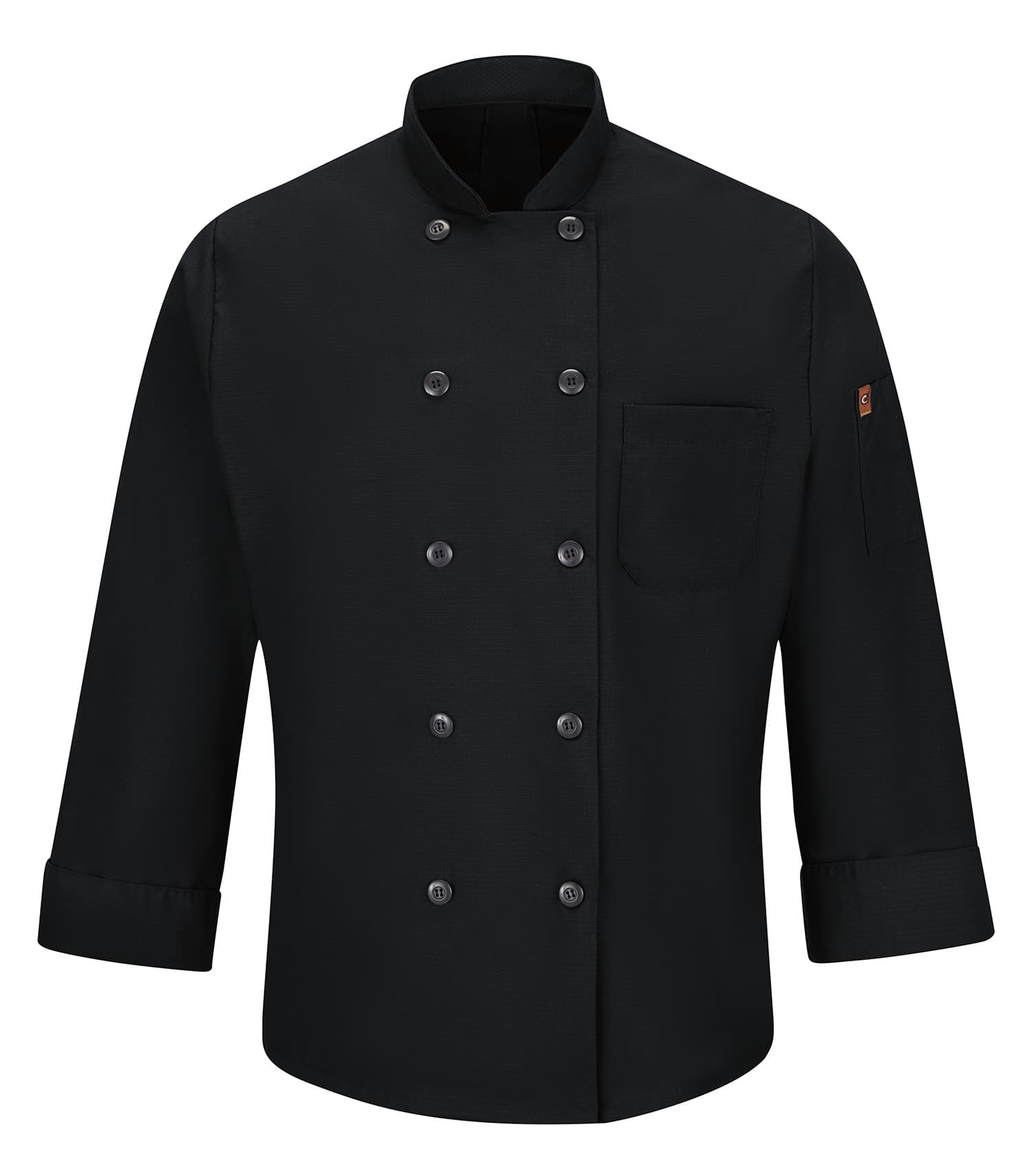 RED KAP® CHEF DESIGNS® CHEF COAT WITH OILBLOK + MIMIX™. 042X - Special Order - XPRESS Feature Item