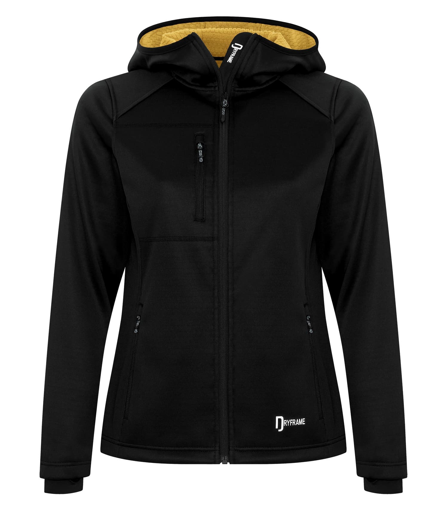 DISCONTINUED DRYFRAME® BONDED TECH FLEECE WATER RESISTANT FULL ZIP HOODED LADIES' JACKET