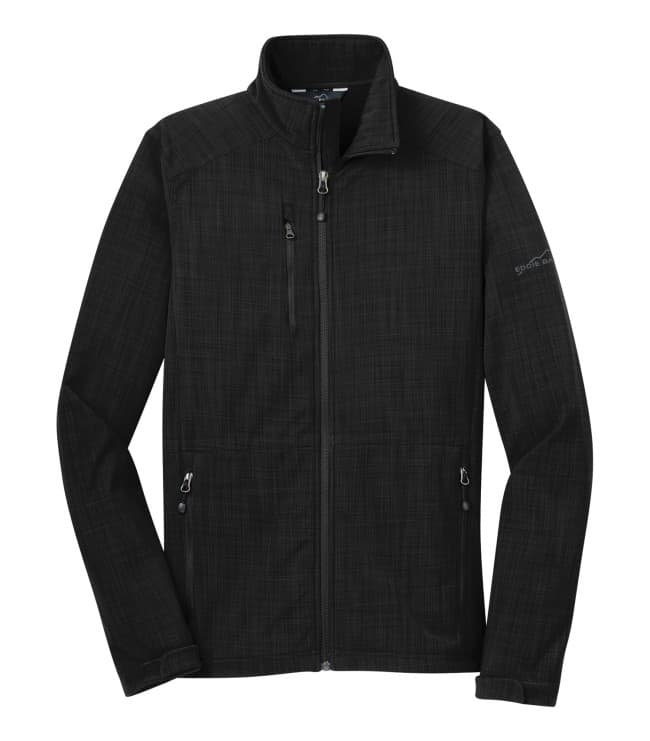 DISCONTINUED EDDIE BAUER® SHADED CROSSHATCH SOFT SHELL JACKET