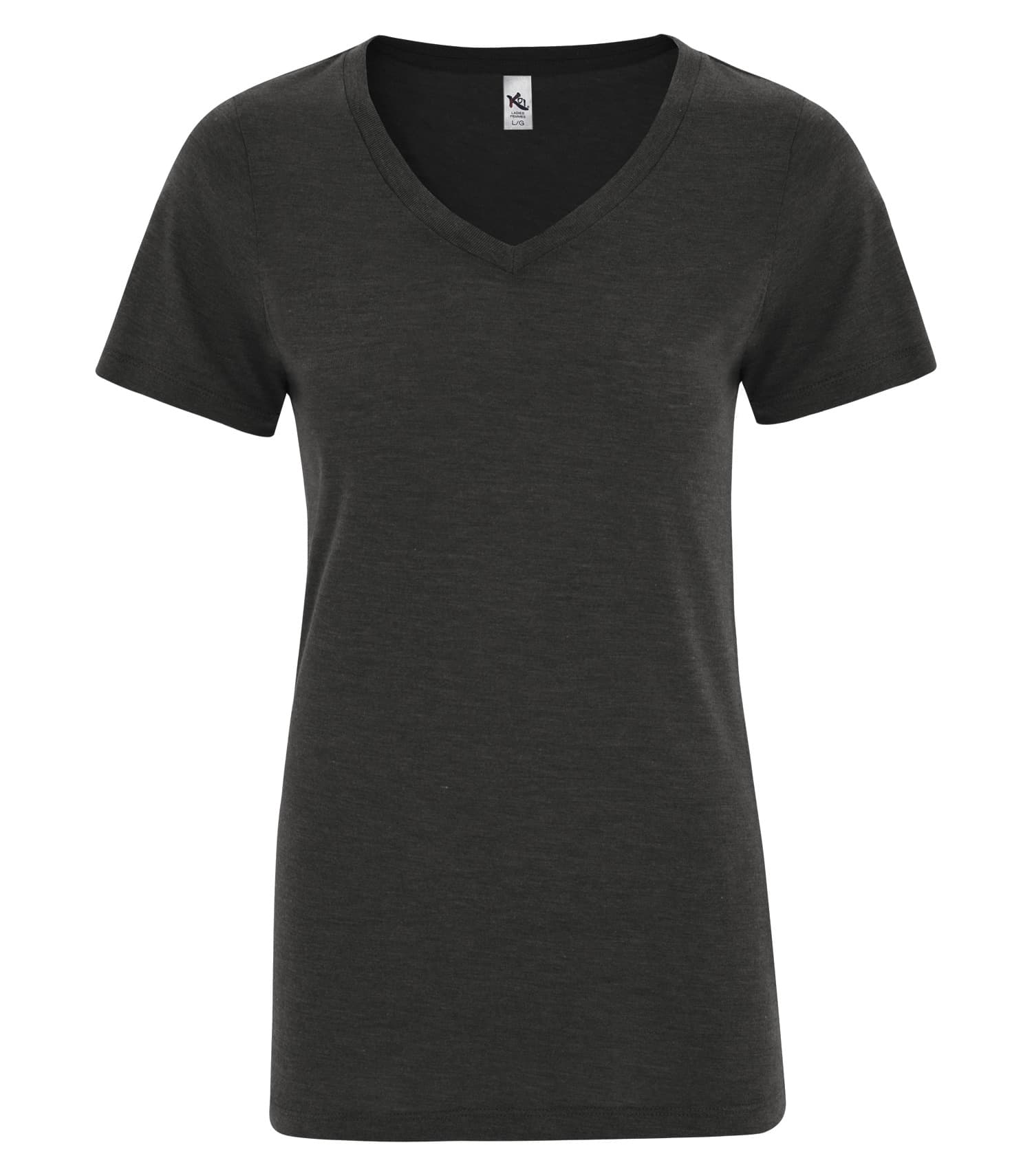 DISCONTINUED KOI® TRIBLEND V-NECK LADIES' TEE
