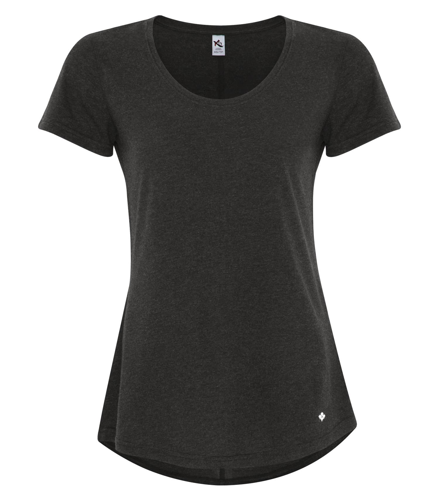 DISCONTINUED KOI® TRIBLEND SCOOP NECK RELAXED LADIES' TEE