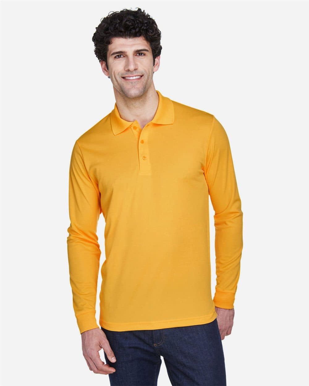 Men's Pinnacle Performance Long Sleeve Piqué Polo