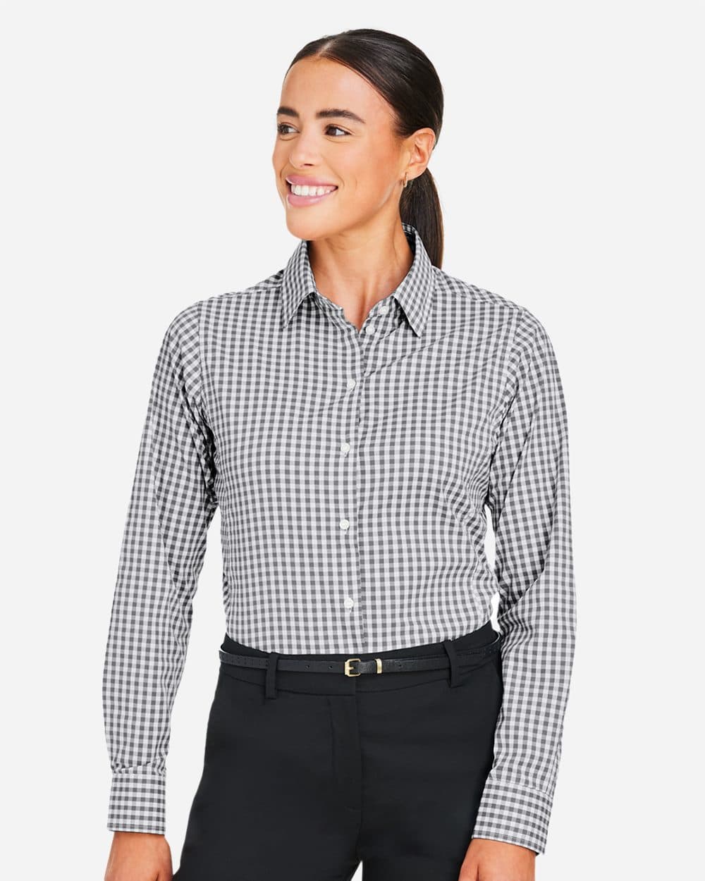Women's CrownLux Performance® Gingham Dress Shirt