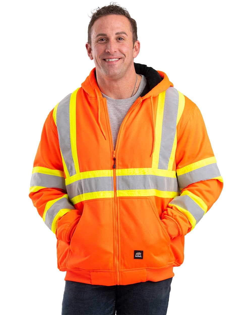 Safety Striped Therman Lined Sweatshirt